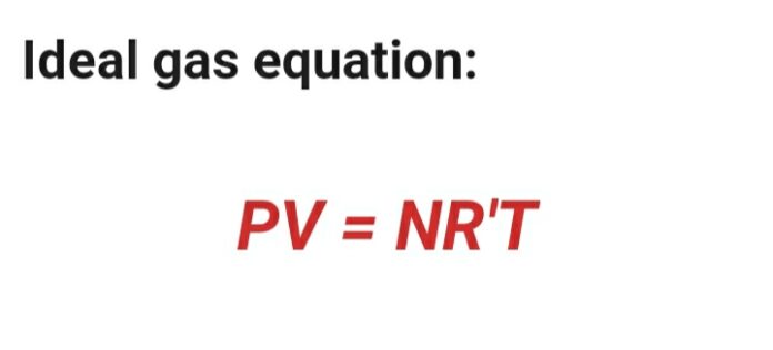 Ideal gas equation