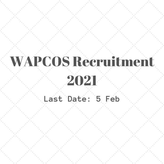 wapcos recruitment