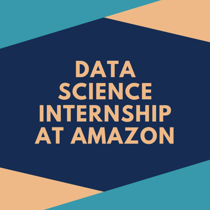 Data science Internship at Amazon