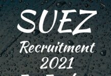 SUEZ Recruitment 2021