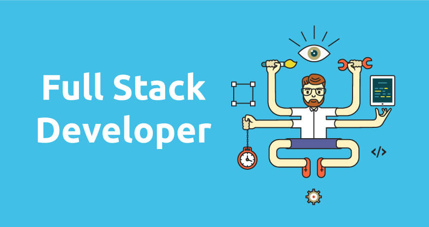 Introductory image for a full stack developer